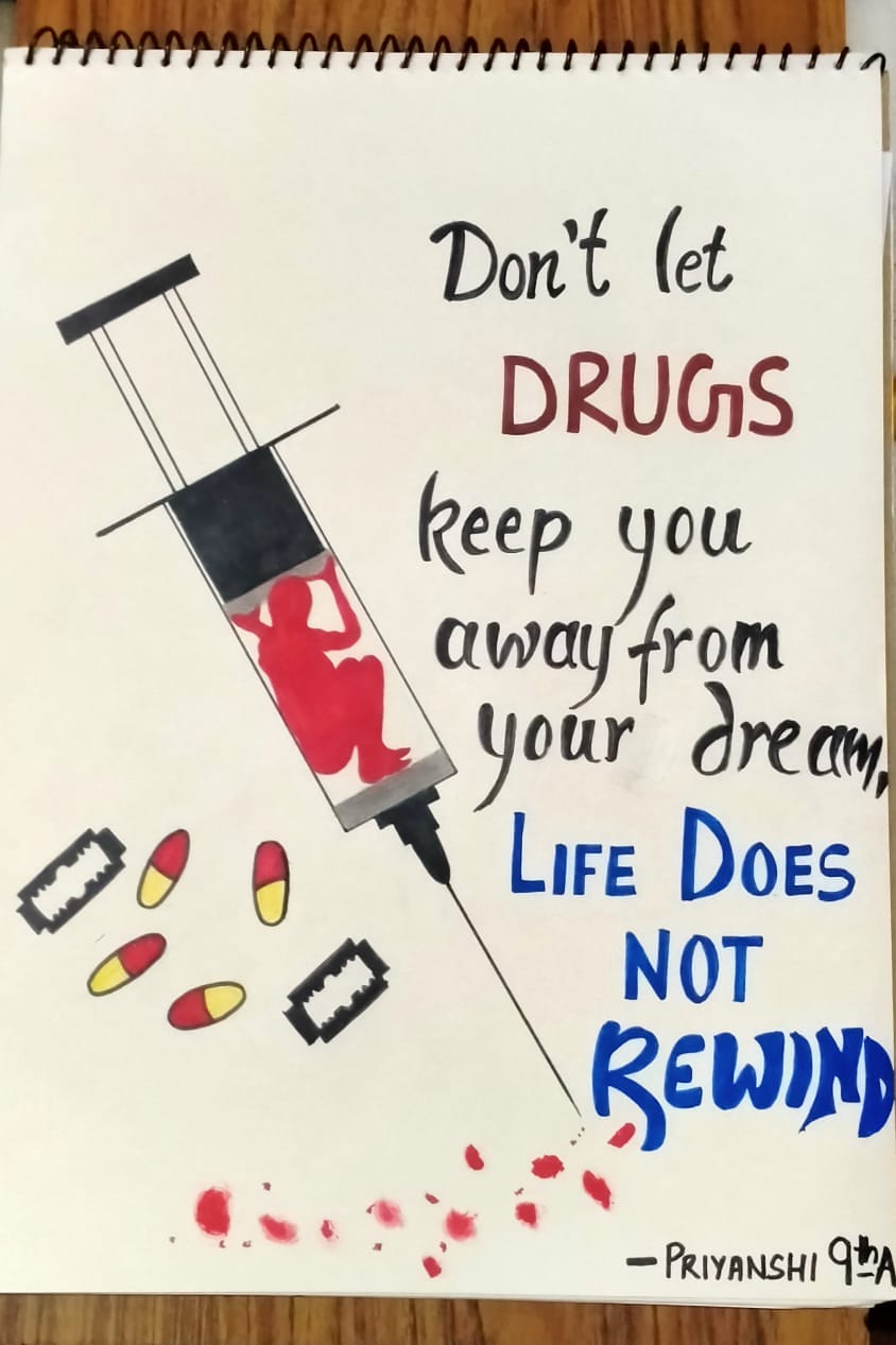 Share more than 131 anti drugs day poster drawing latest - seven.edu.vn